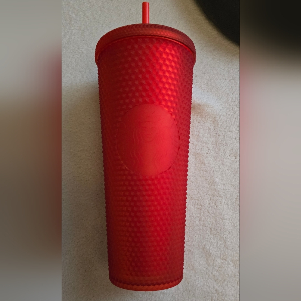 Starbucks Matte Soft Touch Red Studded Tumbler